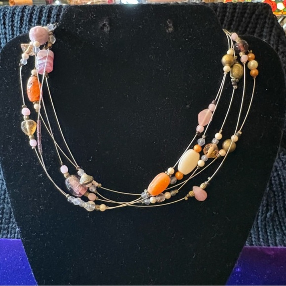 Multi-Color Beaded Necklace